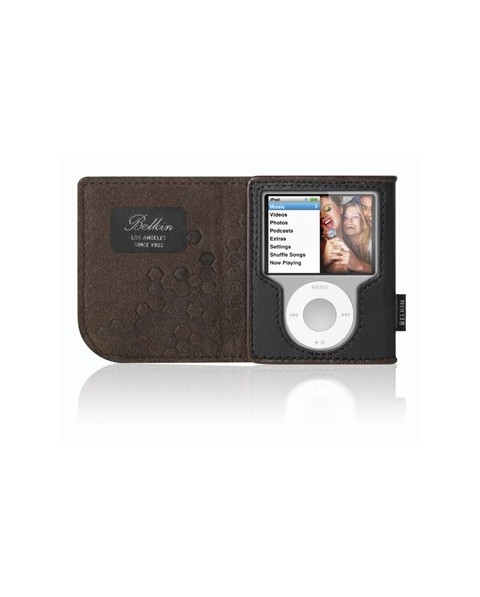 Belkin Leather Folio for iPod nano - Black / Chocolate